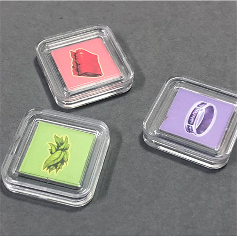 50Pieces 11 Size Square Clear Plastic Acrylic Protector Containers Case For Token Board Game Holder Boxes Cards Collection