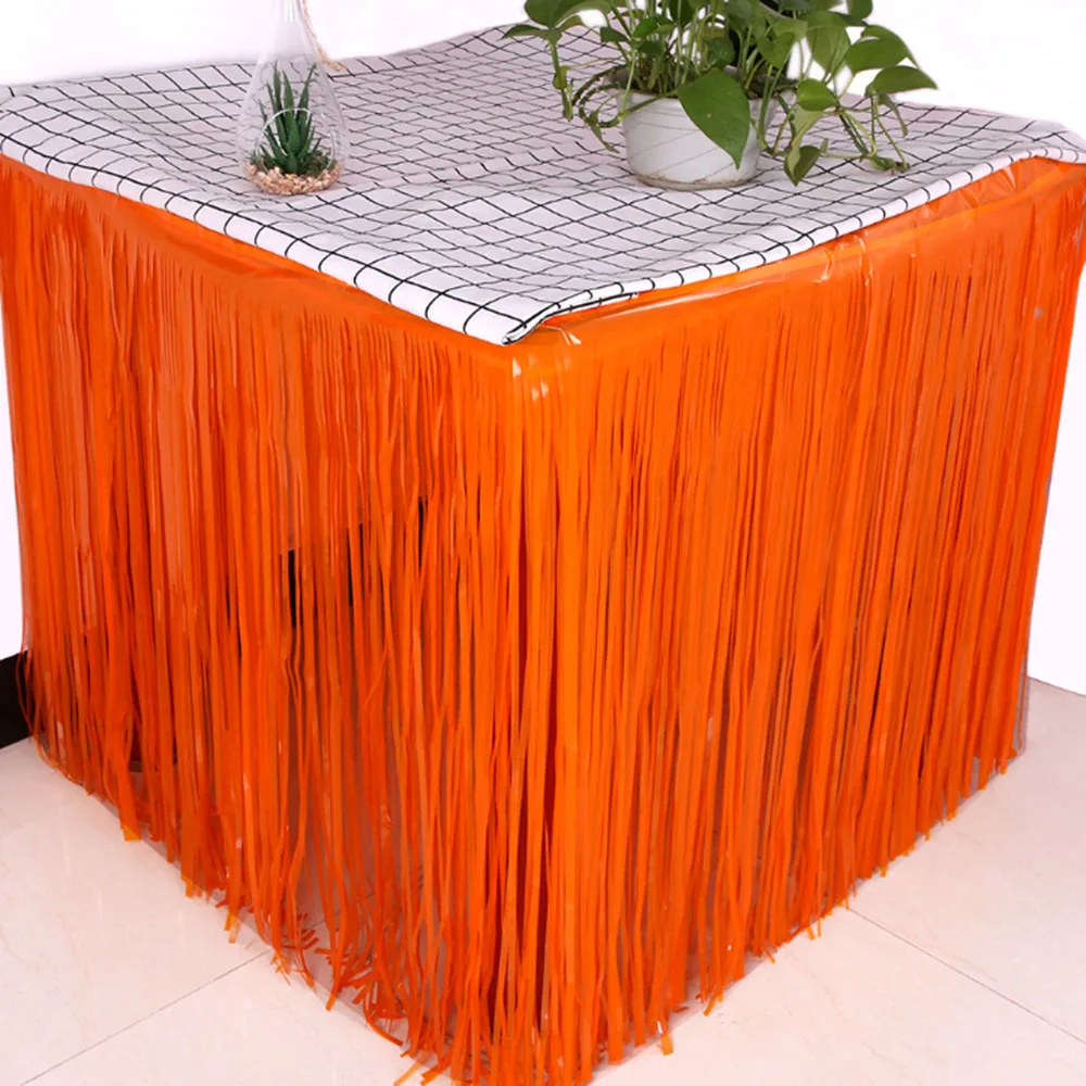 Fringe Table Skirt Fringe Table Skirts for Wedding Deco Ration Shower Tables Party Decoration