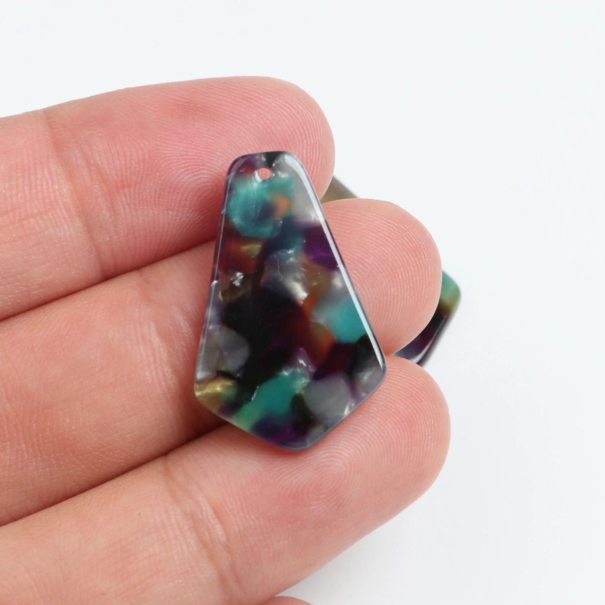 Tortoise Shell  Charm,Acetate Acrylic,  Geometry pendant ,Boho ,Leopard Print,Earring Parts,Ohrringe finding,26.5x17mm,ACE255