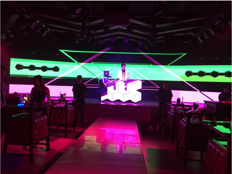 3D DJ Konsole Innen Bildschirm LED Flash Computer System VOLLE Farbe Licht Display Led-bildschirm Ktv,video Mlx-dj-6,15 1950*750*290