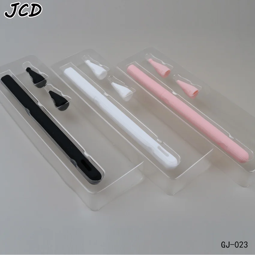 JCD 1pcs For Apple Pencil 2 Case For iPad Pencil Case Tablet Touch Stylus Pen Protective Cap Tip Cover Pouch Soft Silicon