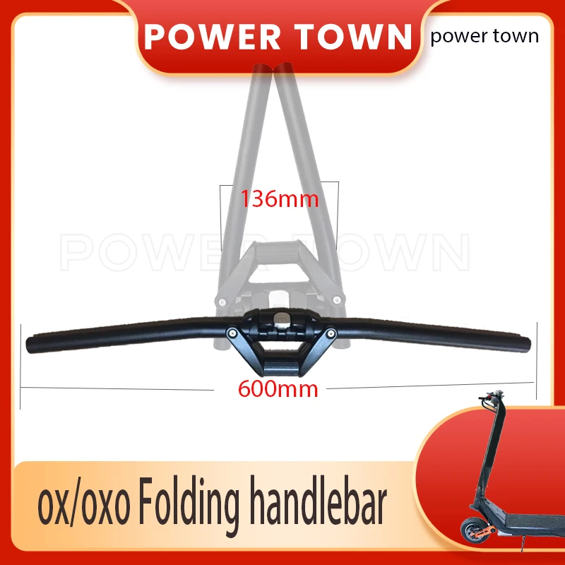 Quick Foldable Handlebar With 25.4 to 31.8mm Gasket for INOKIM OXO OX Electric Scooter Zero 10X Dualtron Also for Bicycle