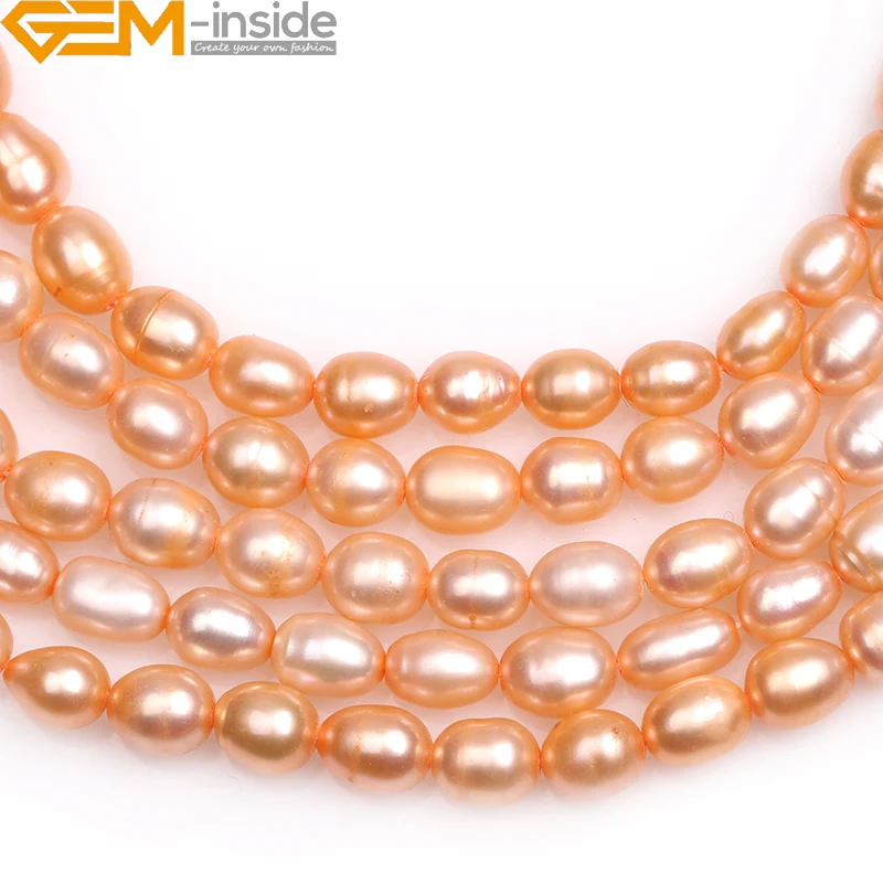 Natural Gem-Inside Pearl Beads For Jewelry Making Strand 15 Bracelet Necklace Diy Gifts Wholesale New