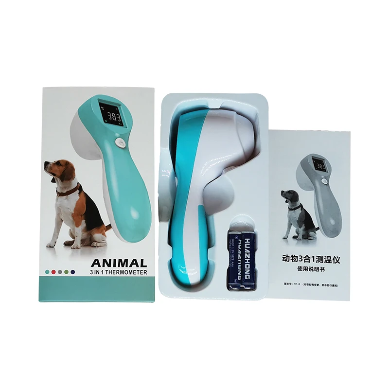Digital Electronic Pet Animal Thermometer For Cows Cattle Pigs Sheep Horses Hamster Dogs Cats 3 in 1 IR Infrared Thermometer Gun