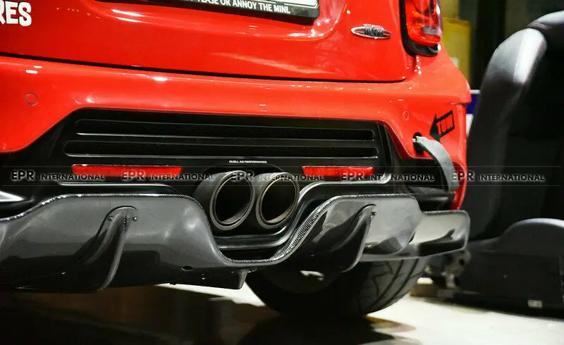 For F56 Mini Cooper S Ver 2.1 DAG Style Carbon Fiber Rear Bumper Diffuser Wings Bodykits Car Parts Trim Kits Addon