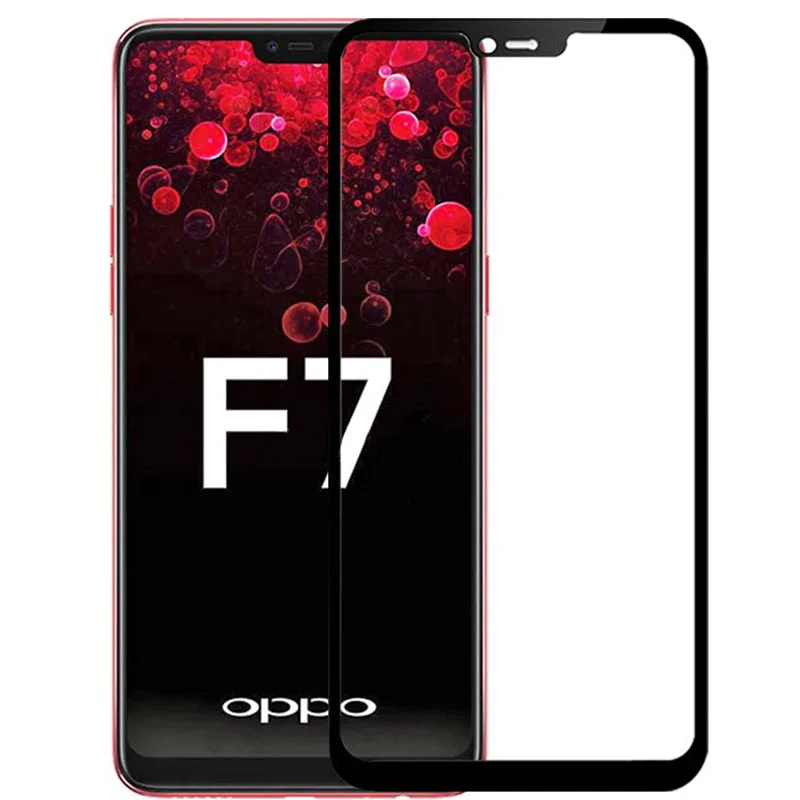 Tempered Glass For OPPO F7 Screen Protector OPPO F7 Tempered Glass for OPPO R7 R9 R9S R11 R11S R15 Plus Full Cover Protect Film