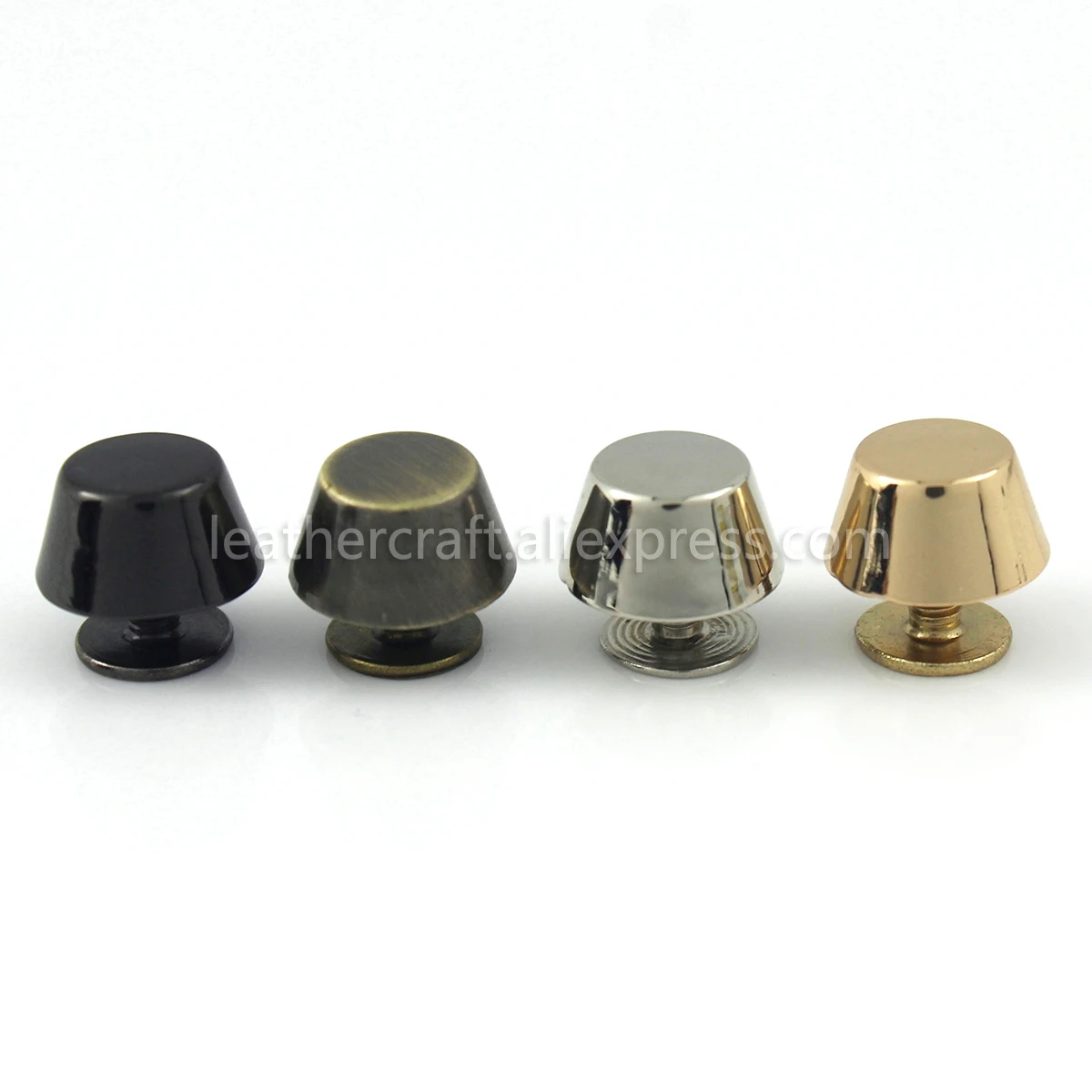 4pcs Metal Bucket Shape Screw Back Rivets Studs Nail Stud for Garment Leather Craft Belt Wallet Decoration Parts 11mm