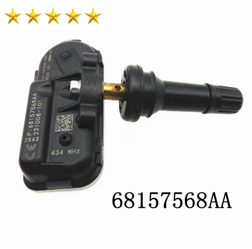 

Новинка Tpms датчик 68157568AA подходит для ОЗУ 1500 3500 Jeep Cherokee 434 МГц системы контроля давления в шинах