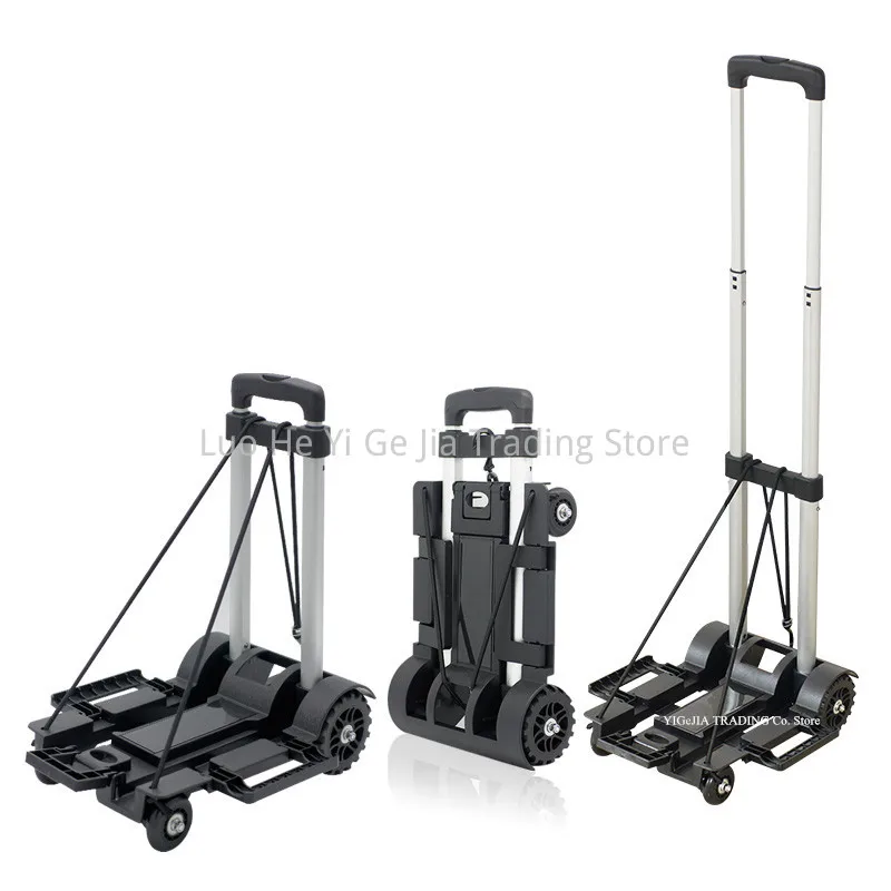 

Aluminium Alloy Rod Shopping Trolley, Foldable Smart Cart, Factory Price Portable Shopping Cart Fold Cargo Trolley