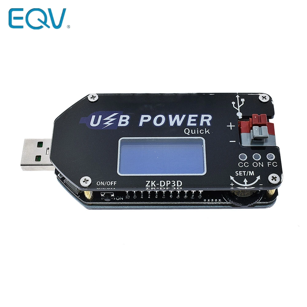 ZK-DP3D CNC USB TYEPE-C DC DC Converter CC CV 1-30V 2A 15W Power Module Adjustable Regulated power supply QC2.0 3.0 AFC