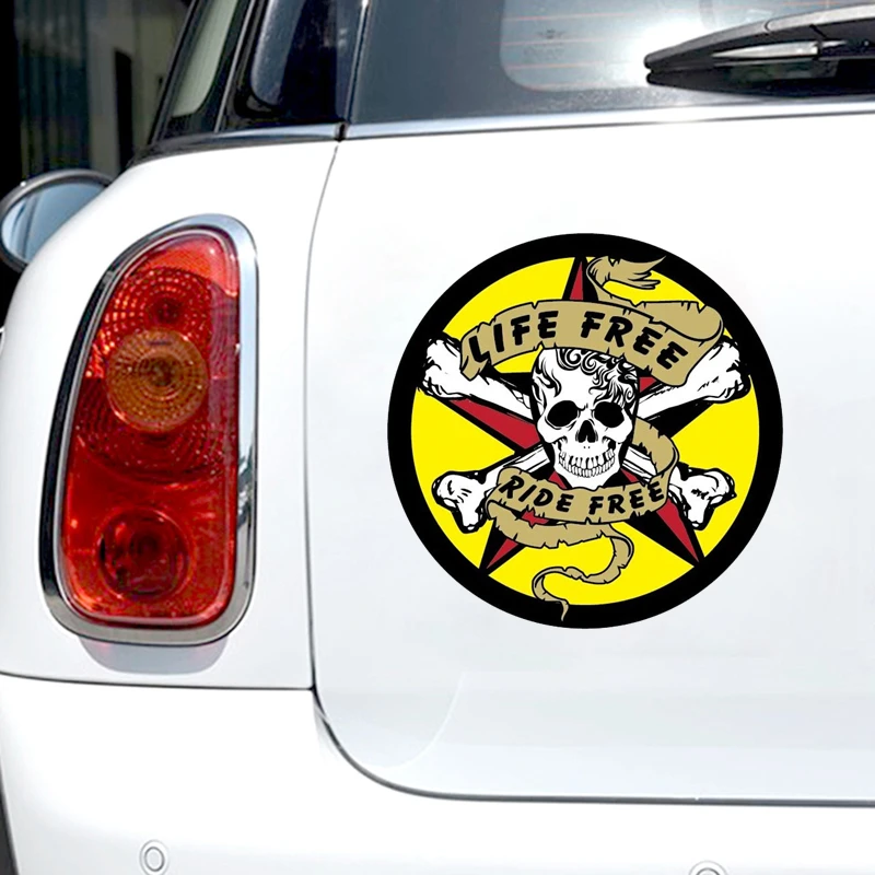 S50640 # Big Skull Car Sticker Personality Vinyl Decal Waterproof Car Sticker on Motorcycle Laptop