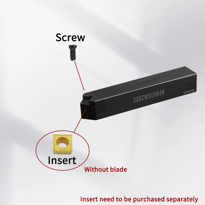 SSDCN External Turning Tool Holder SSDCN1212H09 SSDCN2020K09 SSDCN2525M12 Carbide Inserts SCMT09/12 Lathe CNC Cutting Tools