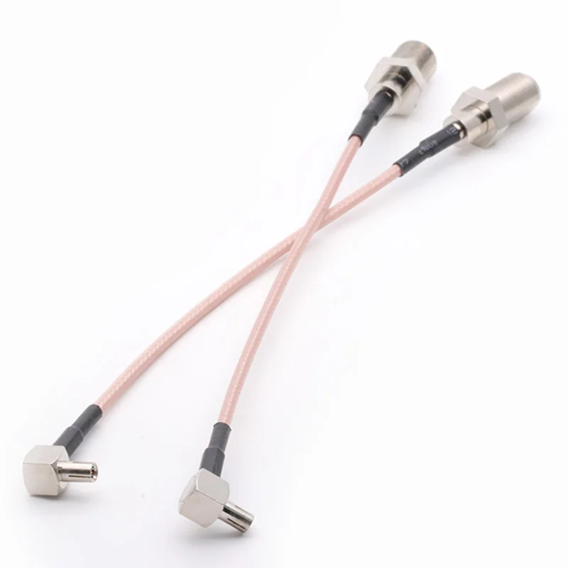 Rg316 rf cabo coaxial 3g modem ts9 macho ângulo direito interruptor f tipo fêmea trança adaptador para wifi gsm 3g gps 4g 5g módulo