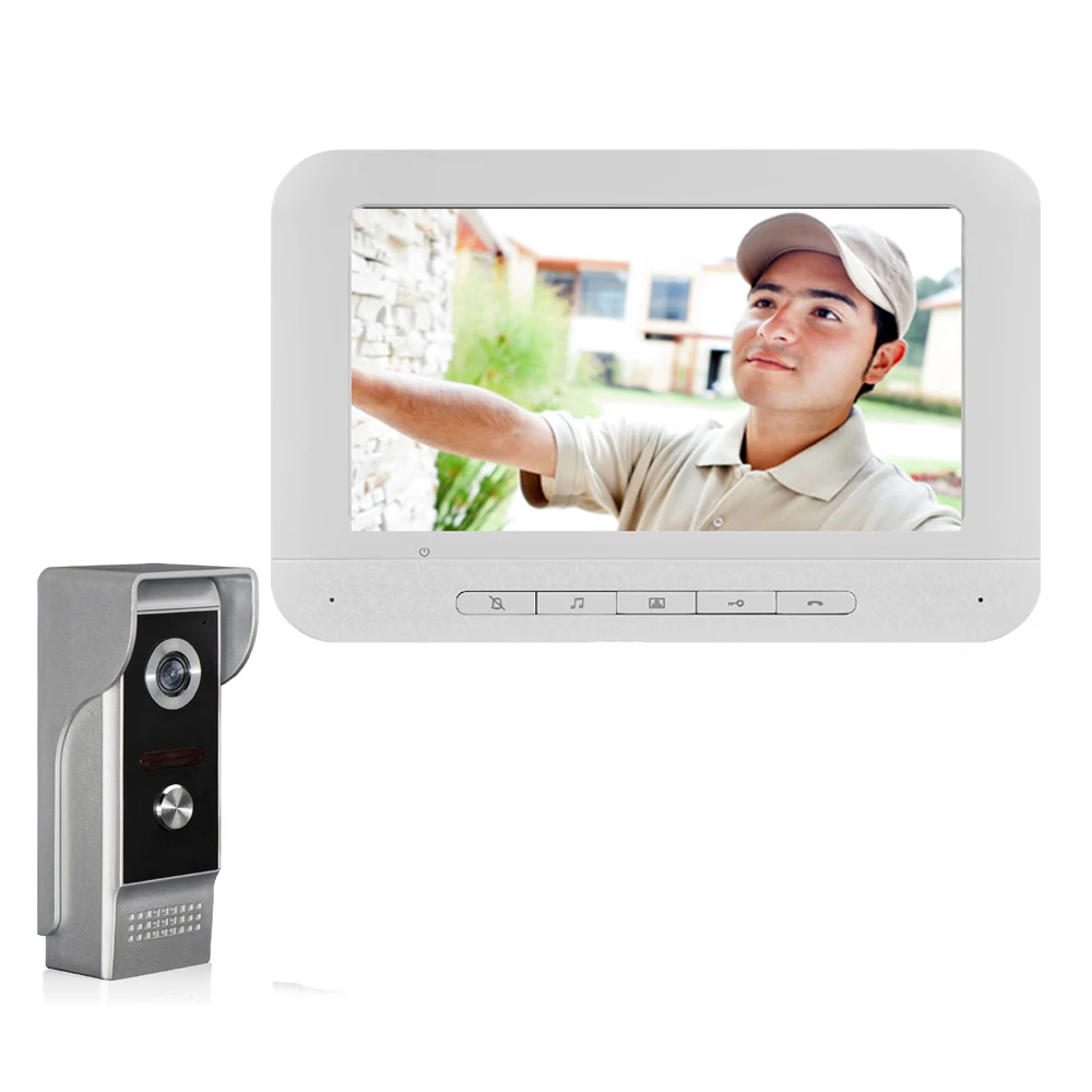 SmartYIBA Home Security Video Intercom IR Kamera 7''Inch Monitor Verdrahtete Video Tür Telefon Türklingel Speakephone Intercom System