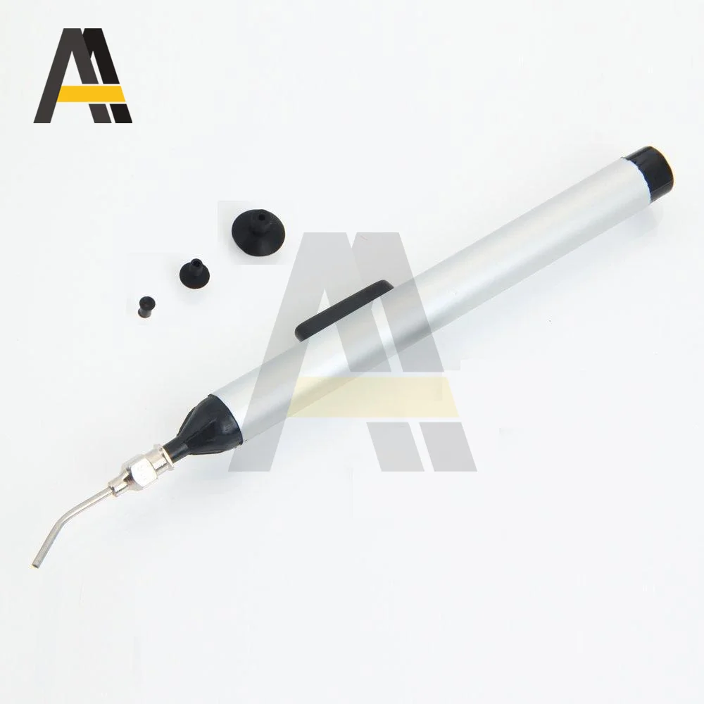 Aspirapolvere IC succhiare penna aspiratore ventosa pompa IC SMD pinzette Pick Up strumento di saldatura dissaldatura con 3 testate di aspirazione