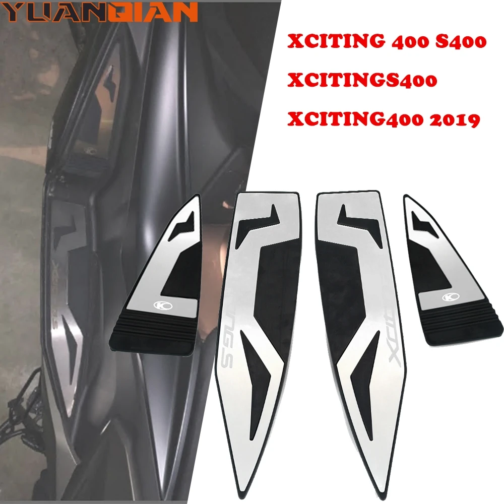 

Motorcycle pedal Front and Rear Footrest Footboard Step Floorboards Foot Pegs For KYMCO XCITING 400 S400 XCITINGS400 XCITING400