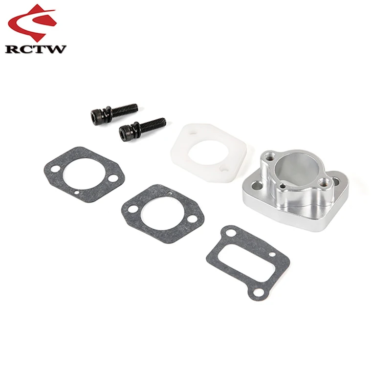 Kit de peças de tubo de admissão de metal CNC 71cc acessórios de motor para 1/5 HPI ROFUN ROVAN KM BAJA LOSI 5IVE-T FG DDT RCMK FID RACING PARTS