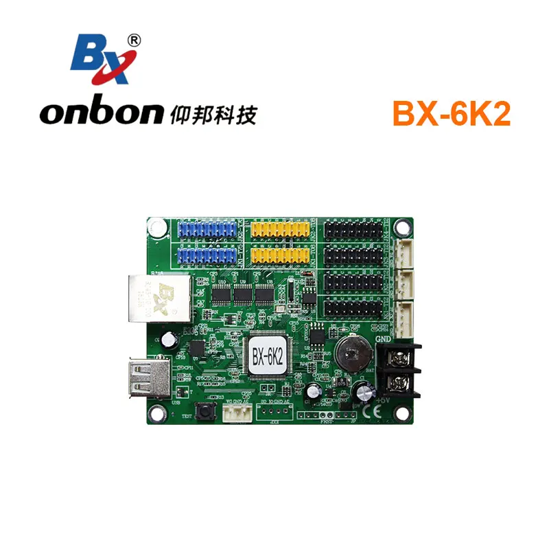 Onbon BX 6K1 6K2 6K3 Single Dual Warna HUB75 LED Kontrol Led Bus Layar Taksi Top Led Display Control kartu