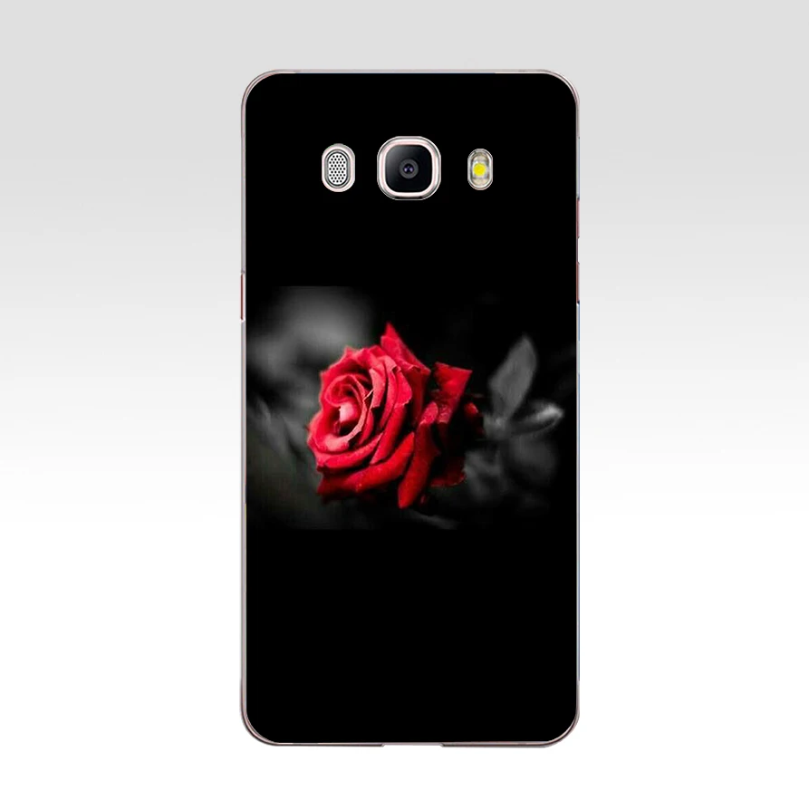 280FG Red Rose Flowers  Soft Silicone Tpu Cover phone Case for Samsung j3 j5 j7 2016 2017 j330 j2 j6 Plus 2018