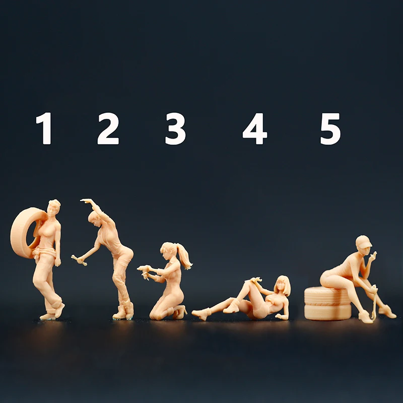 

1:64 миниатюрный песочный стол для женщин-ремонтеров, фигурка злодей, белая модель должна быть окрашена самостоятельно