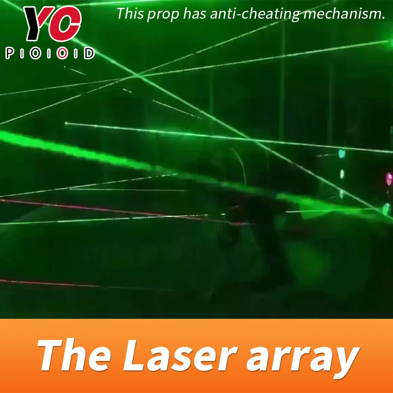 live-action laser array for escape room game adventurer prop laser maze for Chamber of secrets game risking green laser