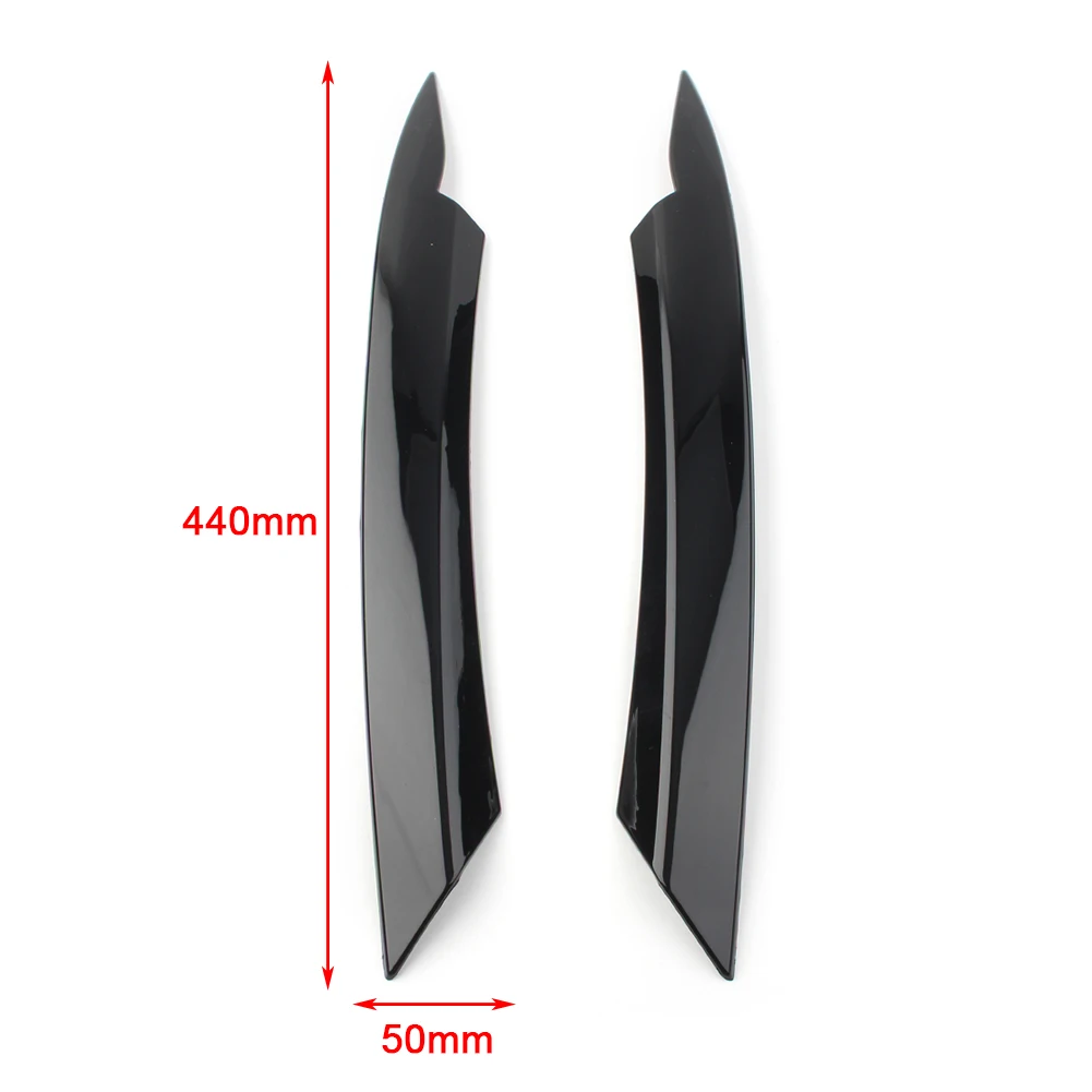 For VW Passat B7 2010 2011 2012 2013 2014 Car Head Light Lamp Cover ABS Eyelid Cover Trim Sticker Glossy Black