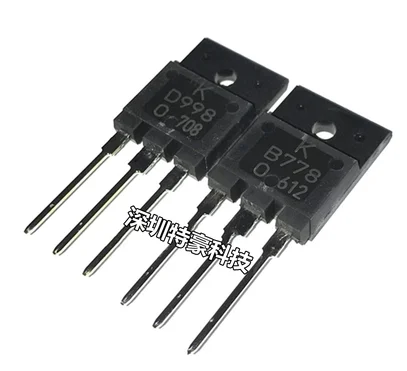 Qixinruite 100% original KTB778 KTD998, novo, importado, amplificador de potencia, B778 D998, transistor de potenci