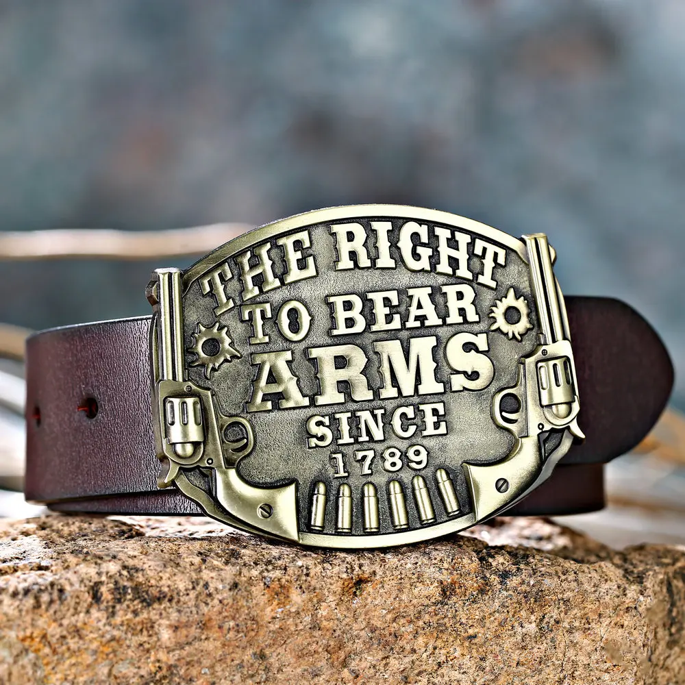 

Western cowboy zinc alloy letters simple atmosphere belt buckle leather belt birthday gift