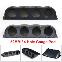 2inch 52MM Universal Racing 4 Holes Dash Board Quad Gauge Holder Pod ABS Dashboard For 52MM Car Gauges Car Meter