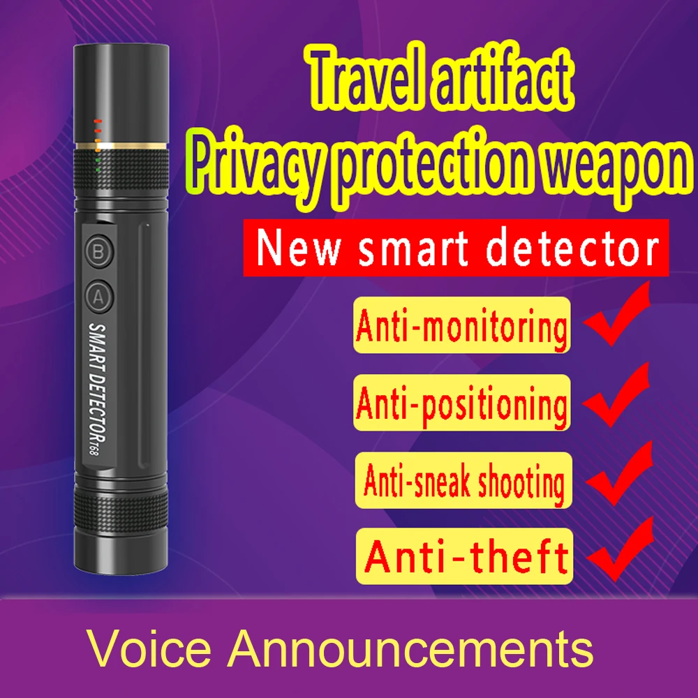 Protable Wireless RF Signal Scanner Anti Steal Detector GSM GPS Finder For Woman Security Alarm Smart WIFI Camera Detector