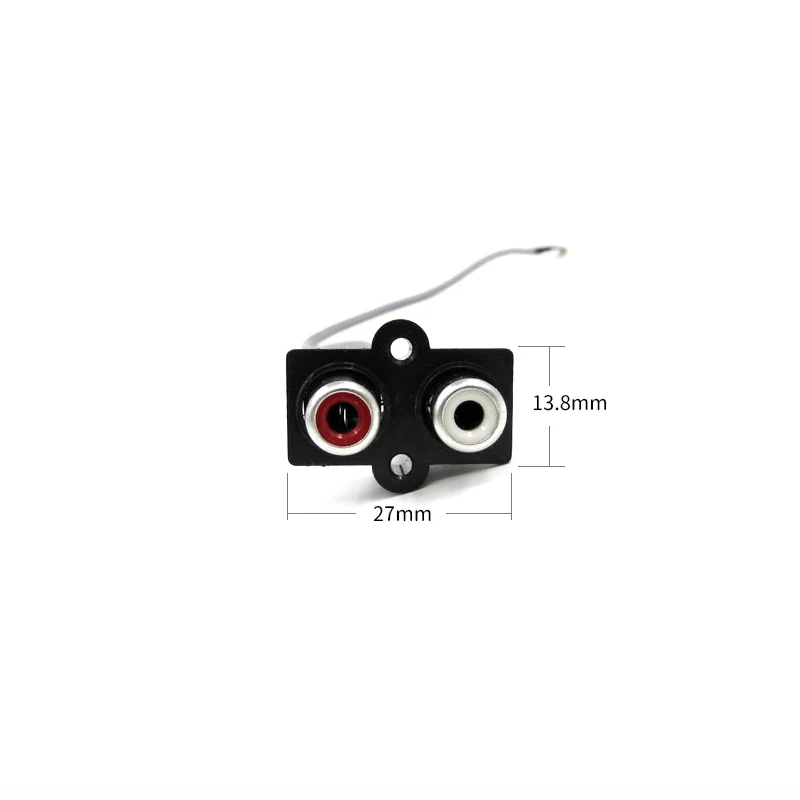 UNISIAN 30cm Audio Cable 2 RCA to XH2.54MM Signal Input Socket Line Length Extended Interface For Amplifier Panel