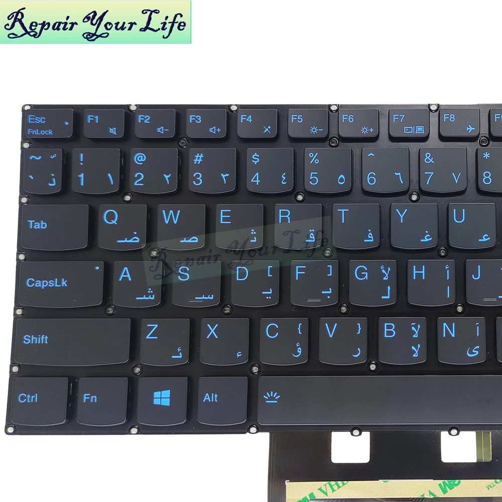 Imagem -06 - Teclado Retroiluminado para Lenovo Legion Russo e Árabe 515arh05 5-15imh05 5-17arh05h 5p-15arh05h Y7000 R7000 Pr5cyb ar ru Novo 2023
