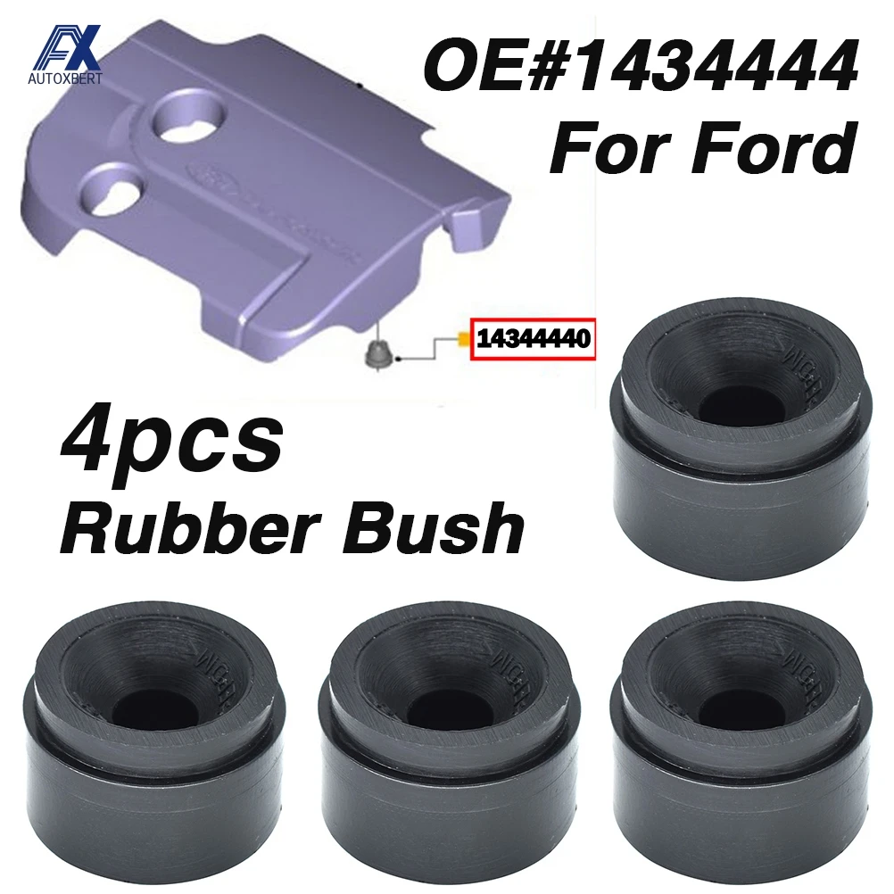 4x Engine Rubber Mounting Bush For Ford Mondeo Focus C-Max Galaxy Fiesta 1434444 Protective Cover Under Guard Tray Plate Rubber