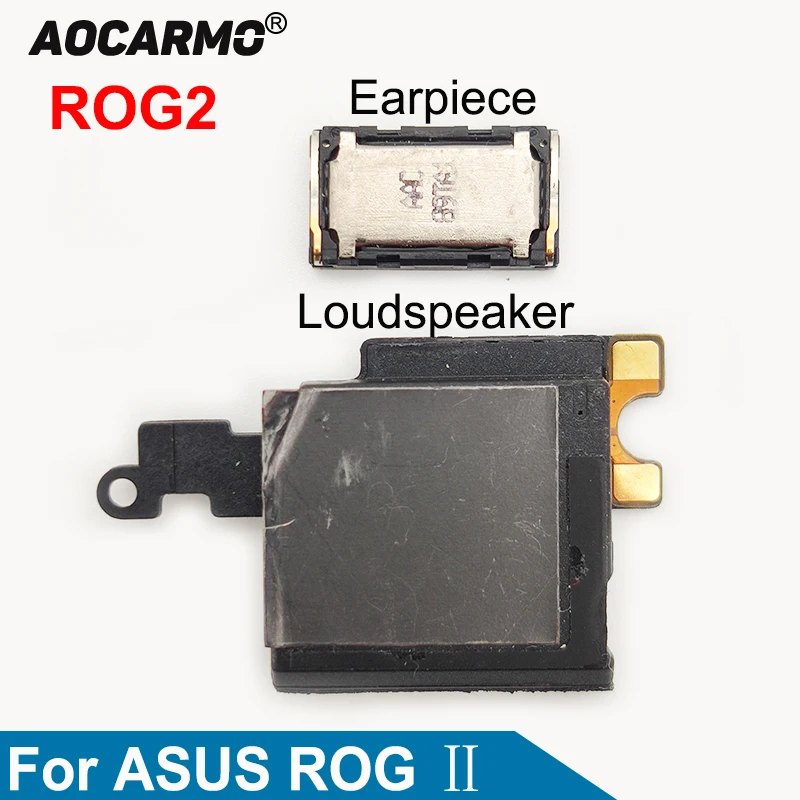 

Aocarmo For ASUS ROG Phone 2 Top Earpiece Ear Speaker Bottom Loud Speaker Buzzer Ringer Flex Cable Replacement Part