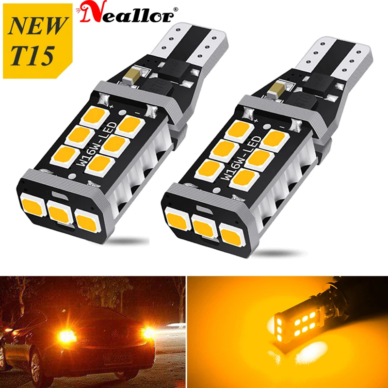 2x T15 LED Car Light T16 W16W Reverse Light For Ford Focus 2 3 1 Mk2 Fiesta Mondeo Mk4 Mk5 Fusion Transit E350 F150 Figo Mustang