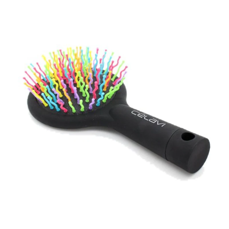 

Hair Comb Professional Rainbow Comb Rainbow Volume Anti-static Magic Hair Curl Straight Massage Comb Brush Mirror Styling Tools