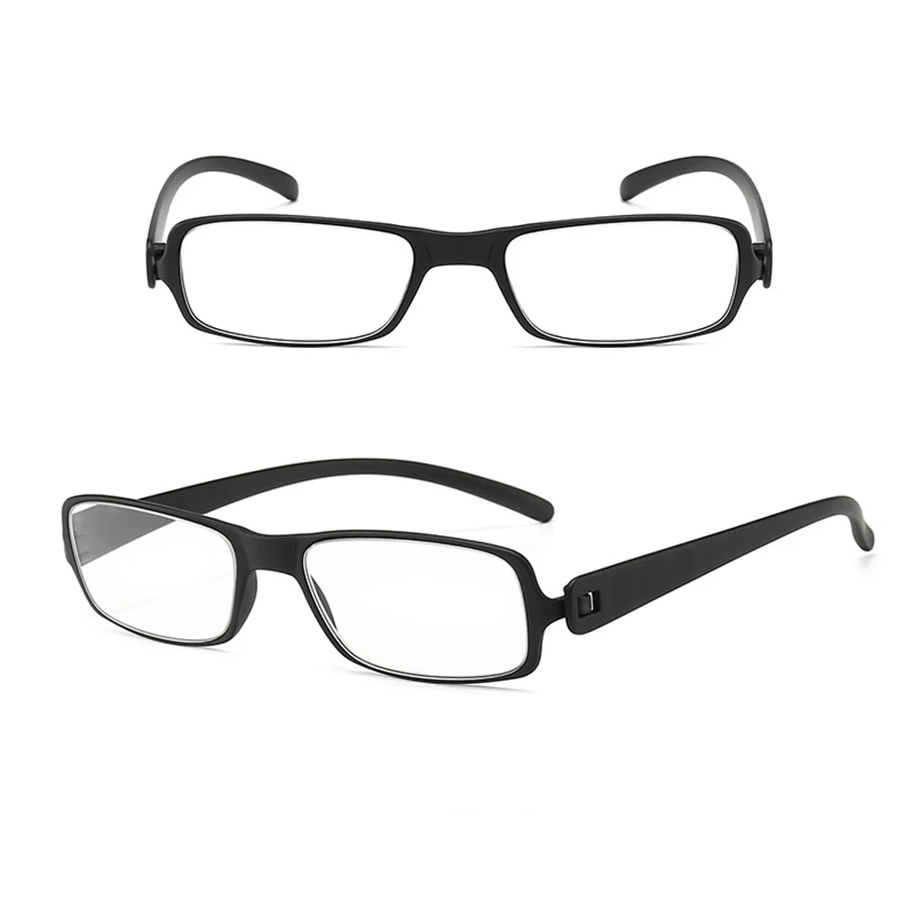 CLARA VIDA 2 Paires!!! Ultralight TR90 Screwless Rectangule Anti-Blue Light Reading Glasses Men Women+1.0 +1.5 +2.0 To +4.0