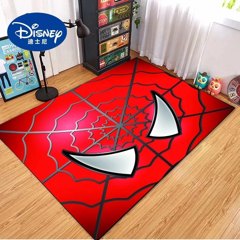 Disney Spiderman Frozen Elsa Carpet Floor Mat Cartoon Dumbo Living Room Bathroom Bedroom Hotel Non-slip Blanket Home Decorations