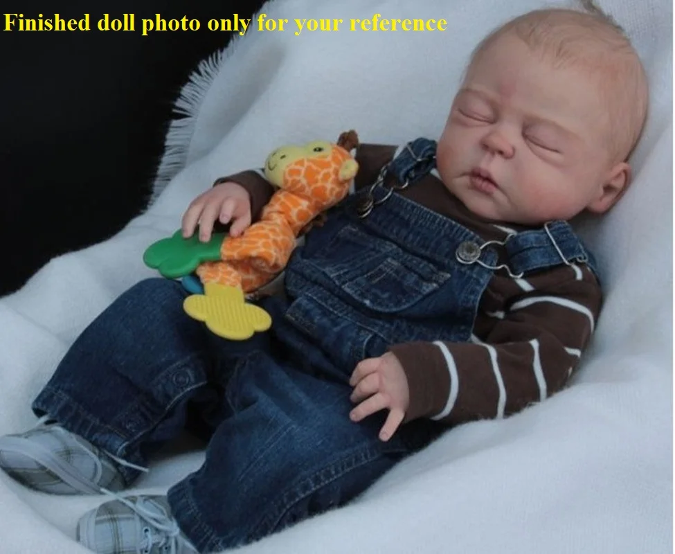 NPKCOLLECTION Reborn doll kit Camerson by sheila michael full body soft silicone vinyl DIY unpainted doll kit