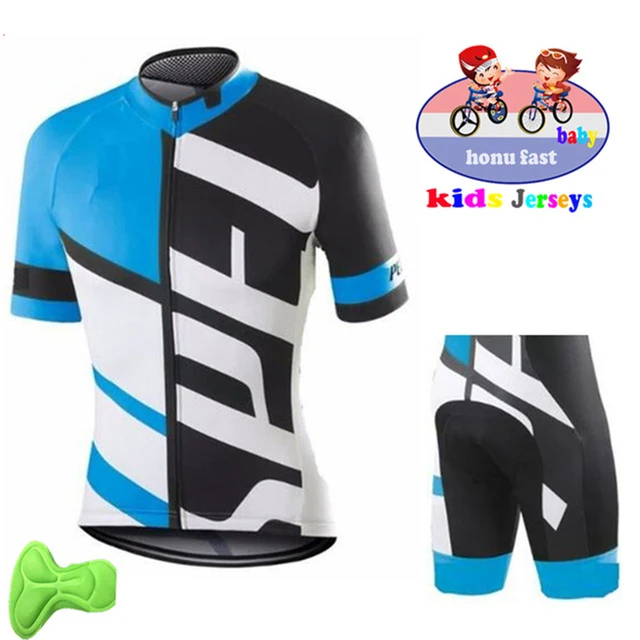 Conjunto de Roupa de Ciclismo Infantil 2027 para Meninos, Camisa de Ciclismo de Manga Curta de Verão, Roupa de Bicicleta MTB, Kit de Ciclismo para Crianças