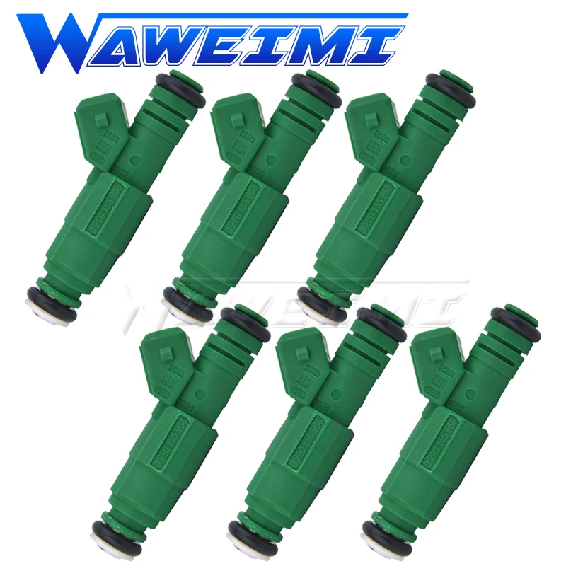 WAWEIMI 6 Pieces Fuel Injector OE 0280155968 440cc For Ford Falcon BA XR6 Turbo Brand New 0 280 155 968