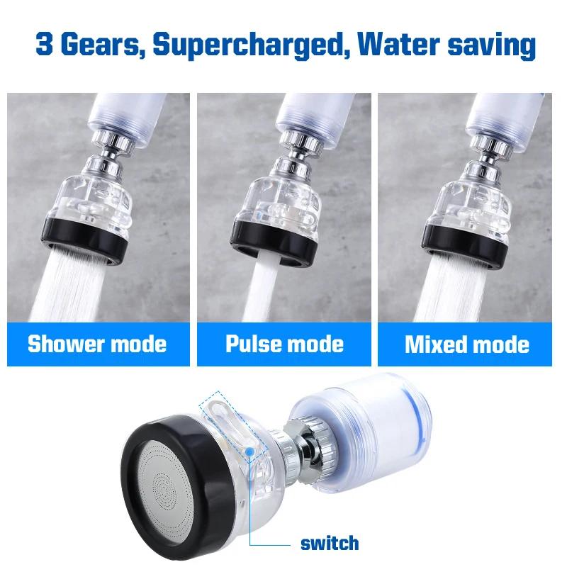 Faucet Sprayer Adapter Splashproof Water Nozzle Splash Filter Kitchen Sink Accessories Bathroom Home Improvement Fixture Bubbler