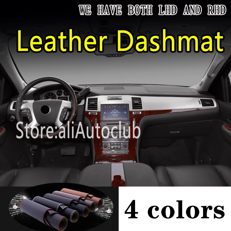 

For Cadillac Escalade G3 2007-2014 Leather Dashmat Dashboard Cover Dash Mat Sunshade Carpet custom Car Styling auto accessories