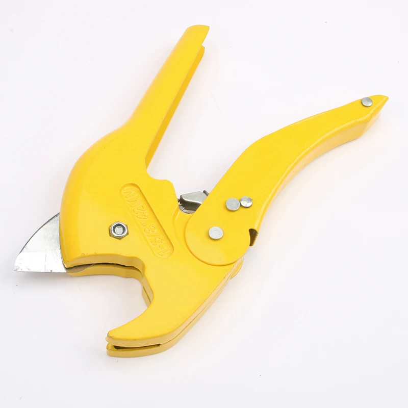 Pipe Scissor PVC Pipe Cutter 42mm Aluminum Alloy Ratchet Tubing Scissors Air Water Tube Hose PVC PPR PE Pipe Cutting Hand Tools