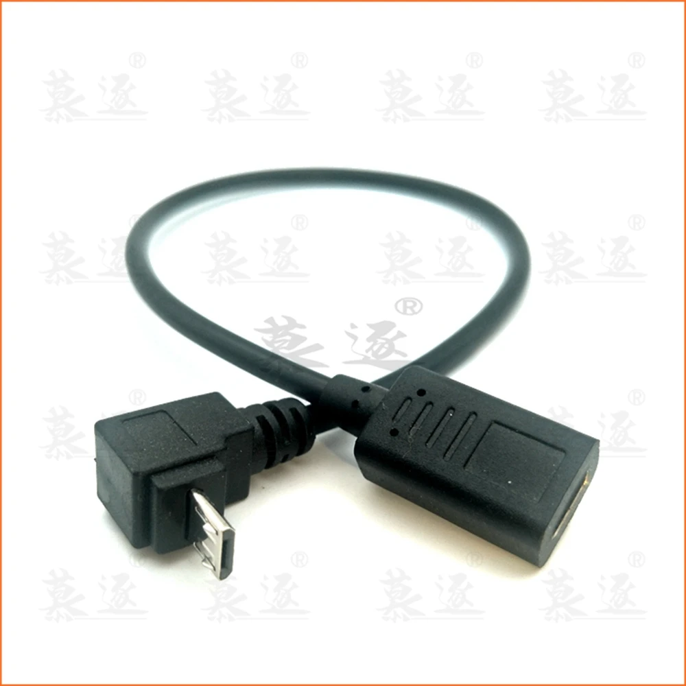 USB Type-c Female to Micro USB Male  Connector Cable Adapter 30cm up down left right 90 degrees