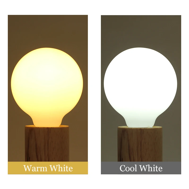 LED Edison Light Bulb E27 3W 5W A60 G80 G95 G45 Milky Glass Bulb Cold/Warm White 110V-220V Globe Ball Bulb Lampada LED Lamp