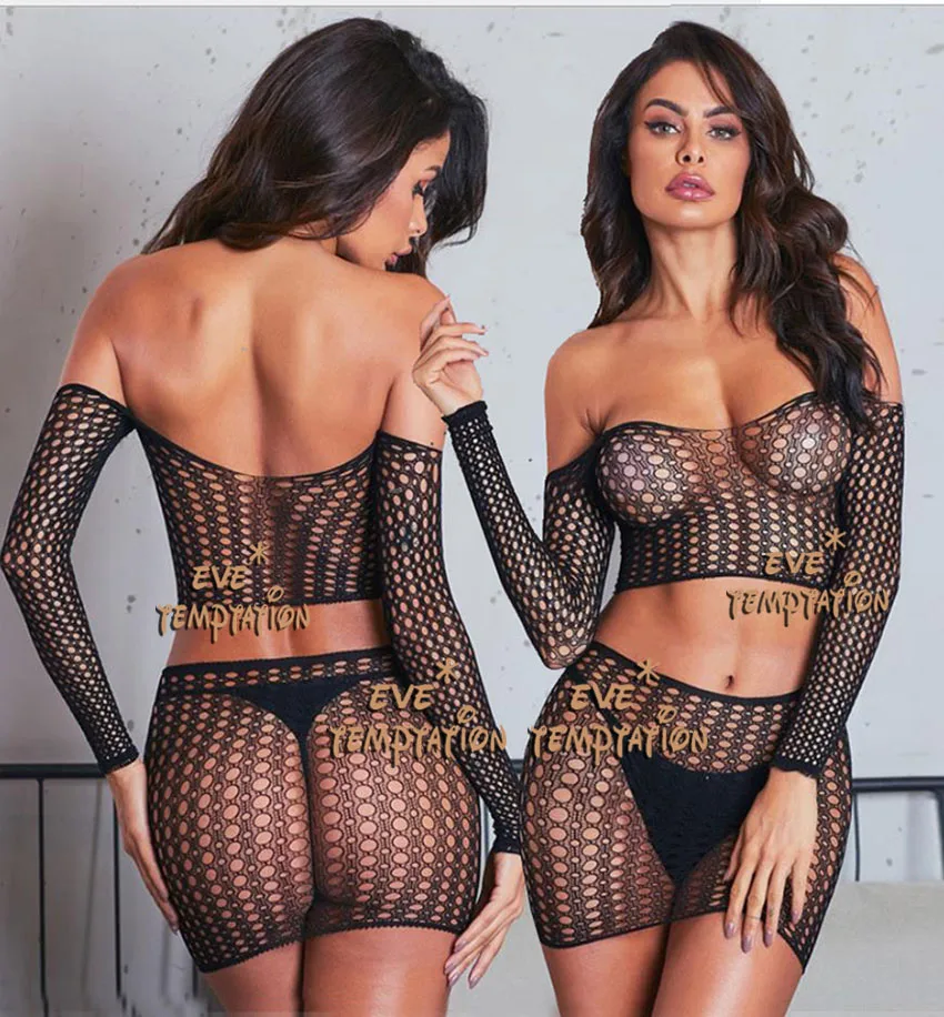 new Sexy Sleepwear plus size lingerie Babydoll BODYSUIT Mesh bowknot Floral Body Stocking Intimate Catsuit Garter strapless