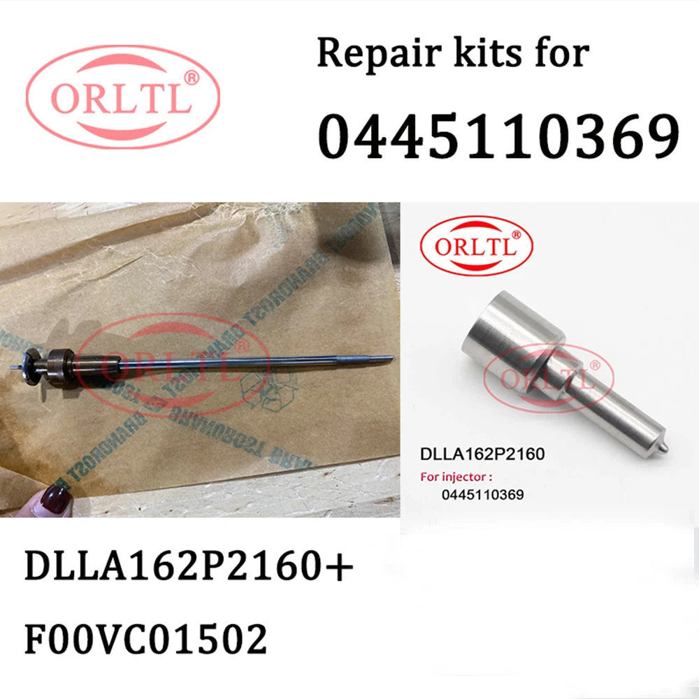 ORLTL Nozzle DLLA162P2160 (0433172160) VALVE F00VC01502 Auto Injector Repair Kits For 0 445 110 369 0445110369