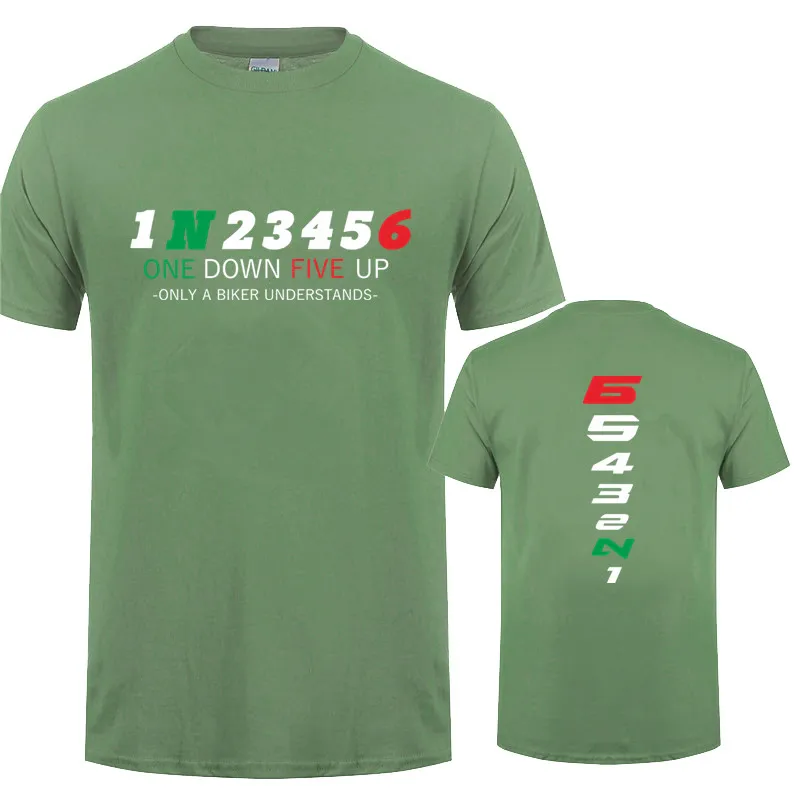 1N23456 Motorcycle Only A Biker Understands T Shirt Motorbike Tee Printed Race T-Shirt JL-153