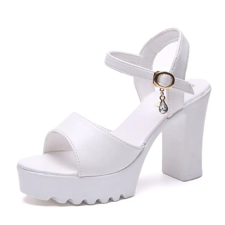 Women Fish Mouth Platform High Heels Wedges Buckle Slope Sandals Women Shoes Woman Platform High Heels Sandals High Heels 665